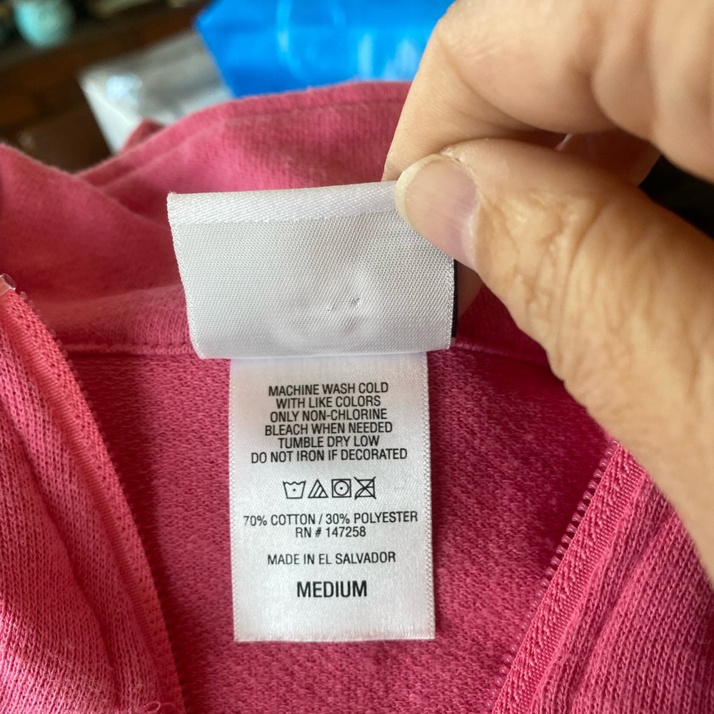 Simply Southern Hot Pink Quarter Zip Sweatshirt W Flo… Gem